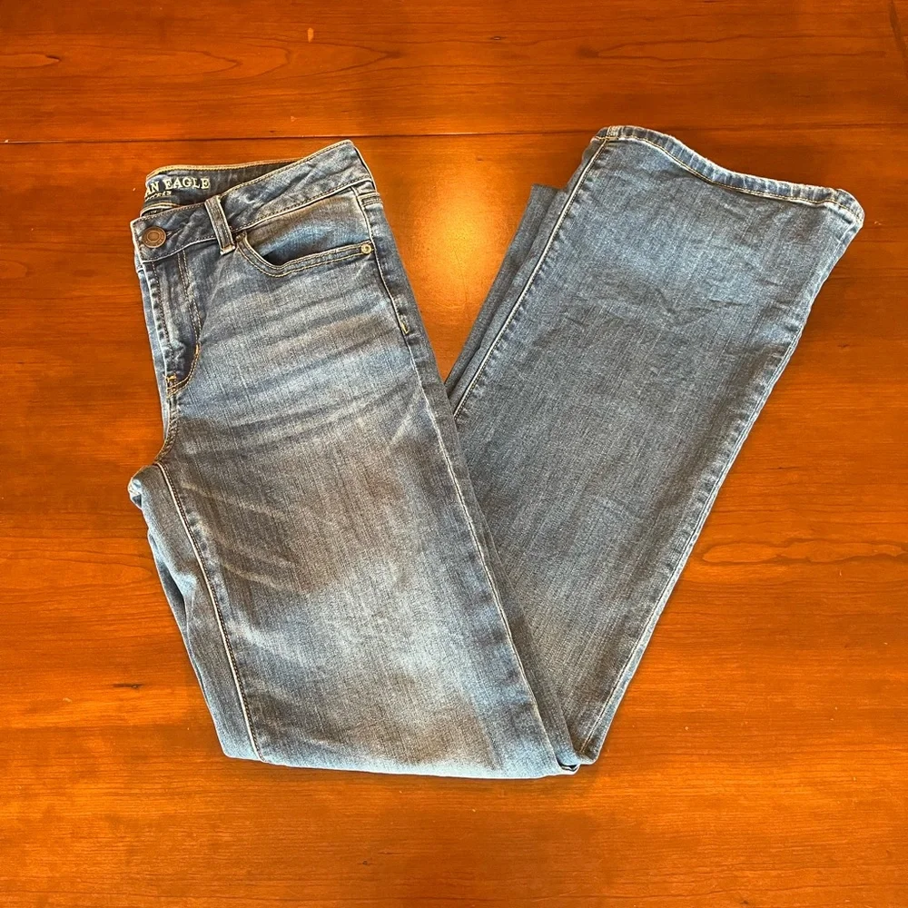 American Eagle Women’s Boyfriend Jeans Super Stretch Favorite Size 10L - Picture 4 of 14